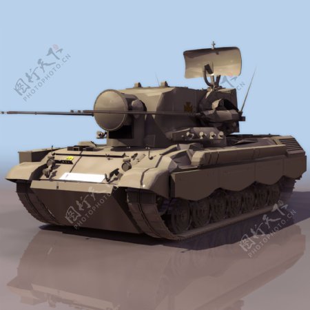 现代科技研发的坦克