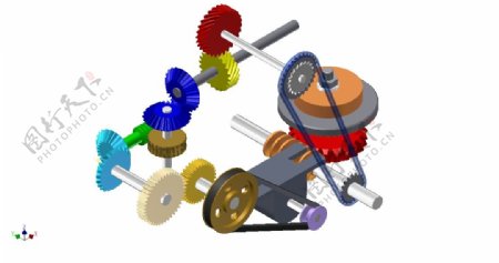 Inventor2012设计的插齿机模型