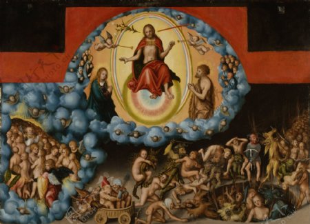 LucasCranachtheElderTheLastJudgmentca.15251530德国画家大卢卡斯克拉纳赫lucascranachtheelder文艺复兴人物人