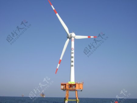 海上风机风电绿色能源低碳