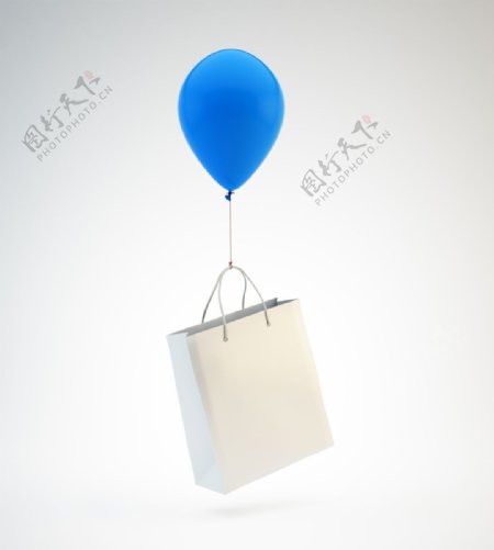 气球购物袋图