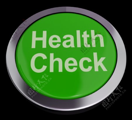 在绿色显示体检健康检查按钮