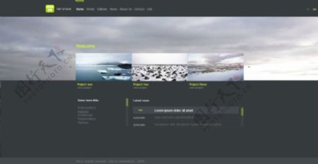 大海风格网页动画模板