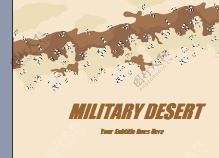 军事沙漠模板