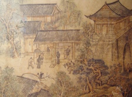 中国古城PPT背景模板