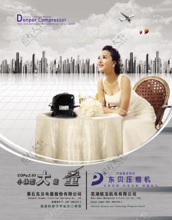 2010第9期电器杂志东贝压机广告图片