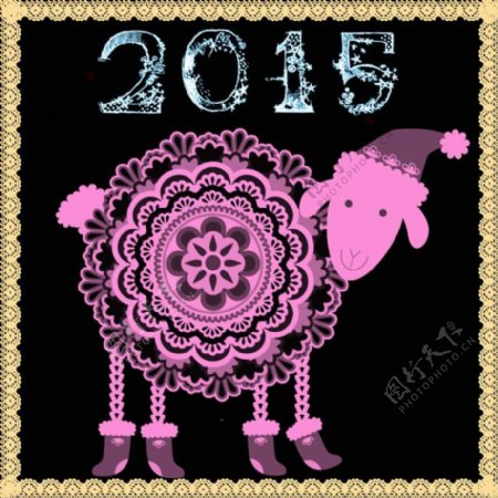 2015羊年模板