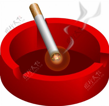 烟和烟灰缸