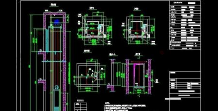 别墅电梯混凝土结构设计图