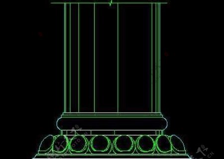 中式柱子CAD图块素材25