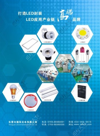 LED光电制造产品发光二极管企业海报