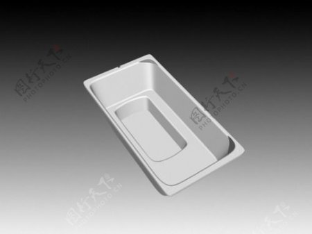浴缸3d模型卫生间用品设计素材8