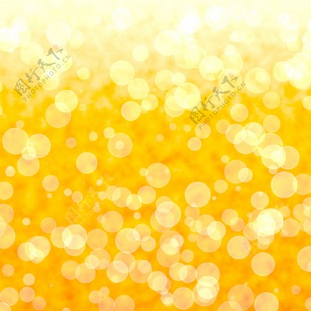 散景鲜艳的黄色背景模糊的灯光