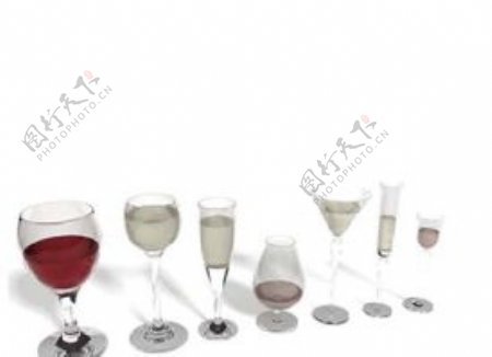 酒瓶酒杯3d模型餐具设计图3