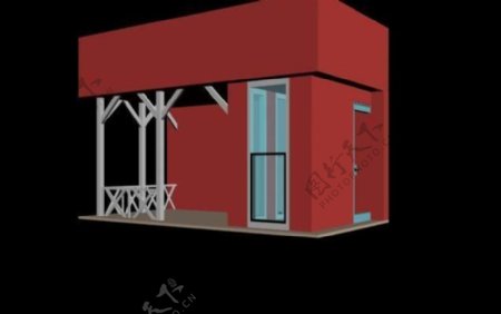 3DMAX模型之简朴木房子
