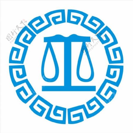 法律天枰矢量logo