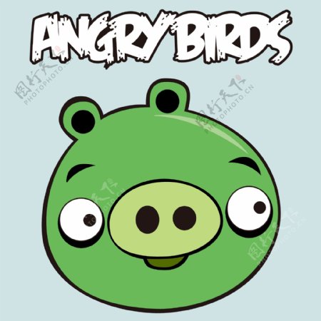 印花矢量图可爱卡通卡通形象卡通动物愤怒的小鸟免费素材