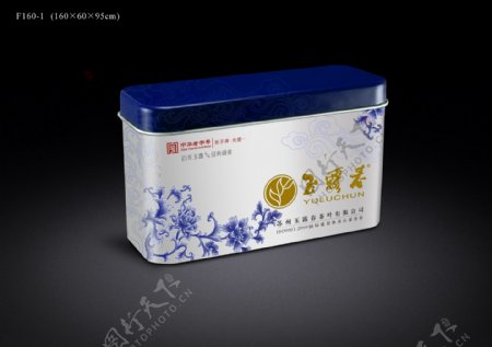 精美茶叶铁盒包装设计效果图图片