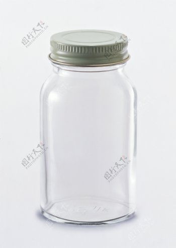 空白透明玻璃瓶