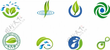 生物科技logo素材图片