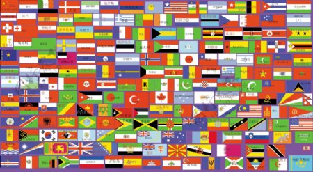 世界各国国旗194款图片