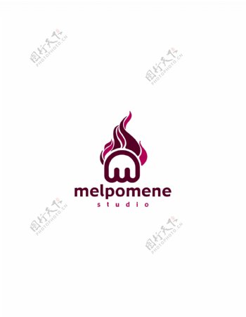 MelpomeneStudiologo设计欣赏MelpomeneStudio广告标志下载标志设计欣赏