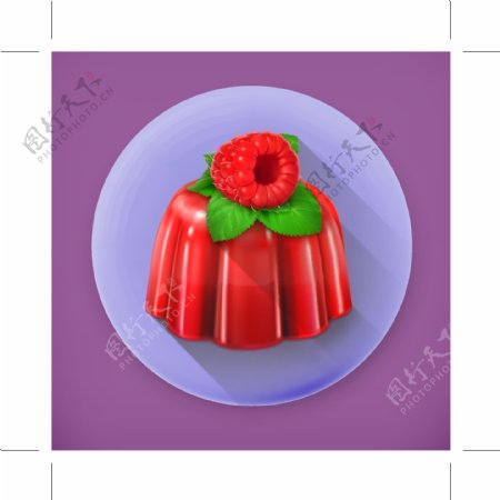 草莓蛋糕icon图标