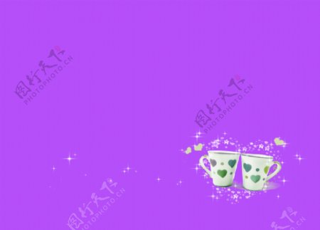 紫色杯子图片