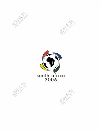 SouthAfrica2006logo设计欣赏职业足球队标志SouthAfrica2006下载标志设计欣赏