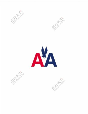 AAAmericanAirlineslogo设计欣赏AAAmericanAirlines航空公司标志下载标志设计欣赏