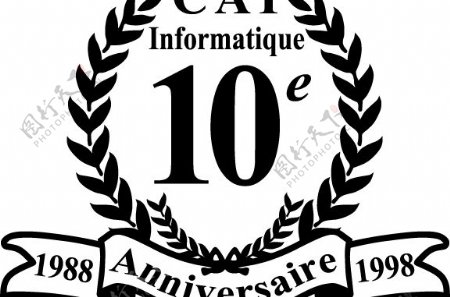 CAI10eanniversairelogo设计欣赏蔡10E条anniversaire标志设计欣赏