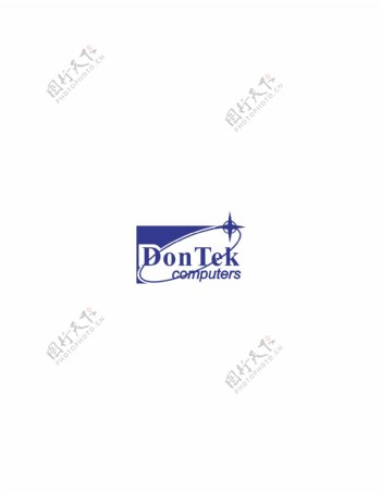 Donteklogo设计欣赏Dontek电脑公司标志下载标志设计欣赏