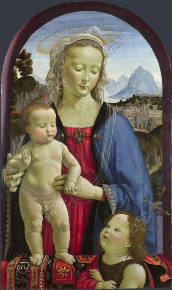 大卫米尼哥季兰达圣母圣婴与圣约翰图片