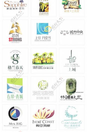 中国元素地产logo矢量素材十