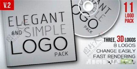 优雅及简洁的LOGO标志包
