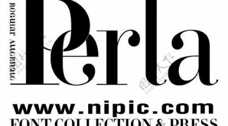 perla系列字体下载图片
