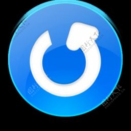 圆形的蓝色刷新按钮