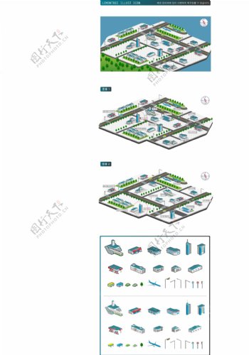城市规划图绘制元素