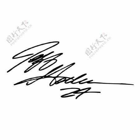 杰夫戈登的签名