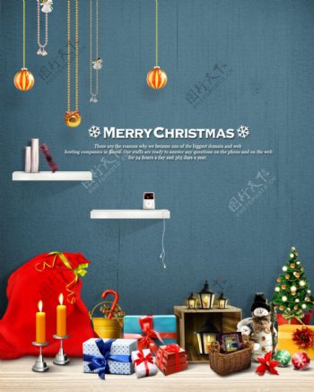 圣诞节装饰布置设计PSD图片