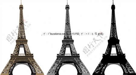 巴黎埃菲尔铁塔矢量素材
