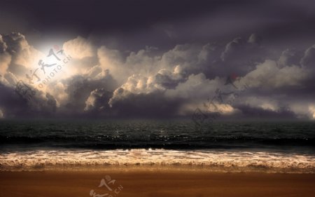乌云海洋图片