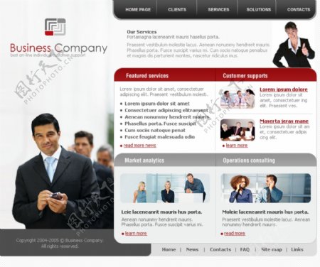 欧美企业企业网页图片