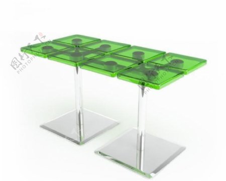 CASAMANIAXTile52绿色格子塑料桌