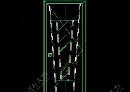 单扇门CAD图块素材15