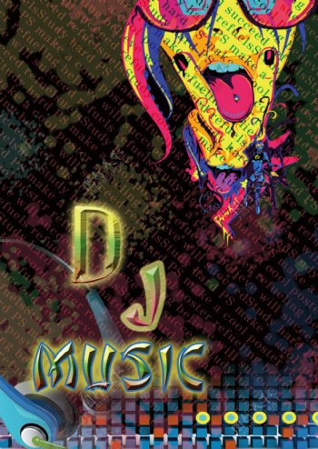 DJ音乐海报dj音乐海报设计