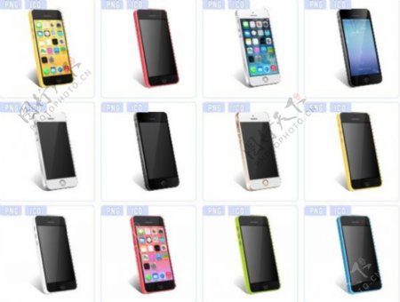 12个各种高清色彩iphone5s图标