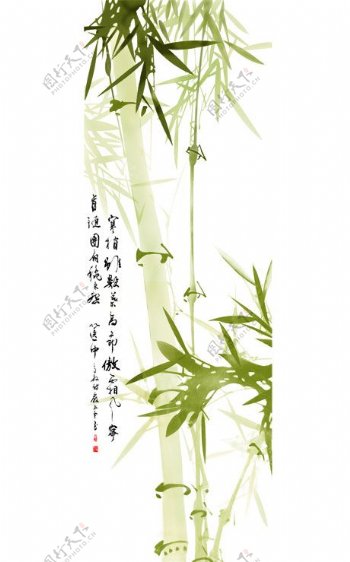 中国风咏竹