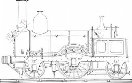 蒸汽火车引擎剪贴画