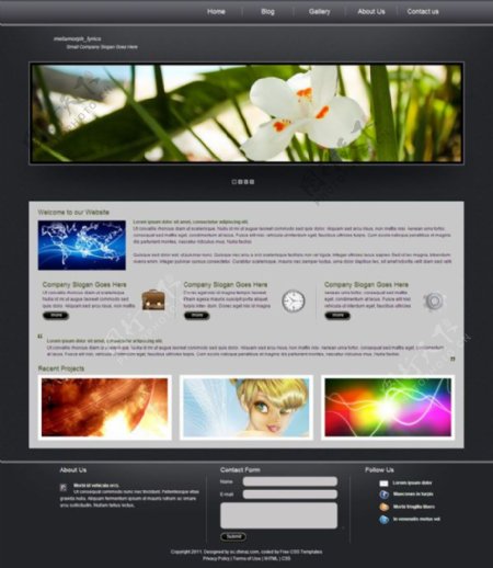 自然生态网页模板